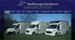 Desktop Screenshot of marlboroughhorseboxes.co.uk