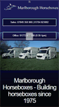 Mobile Screenshot of marlboroughhorseboxes.co.uk